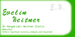 evelin weitner business card